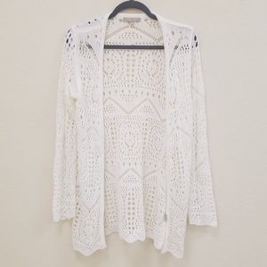 Joan Vass Pointelle Cardigan